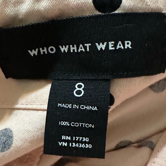 Who What Wear pink shorts with black polkadots - Picture 4 of 4